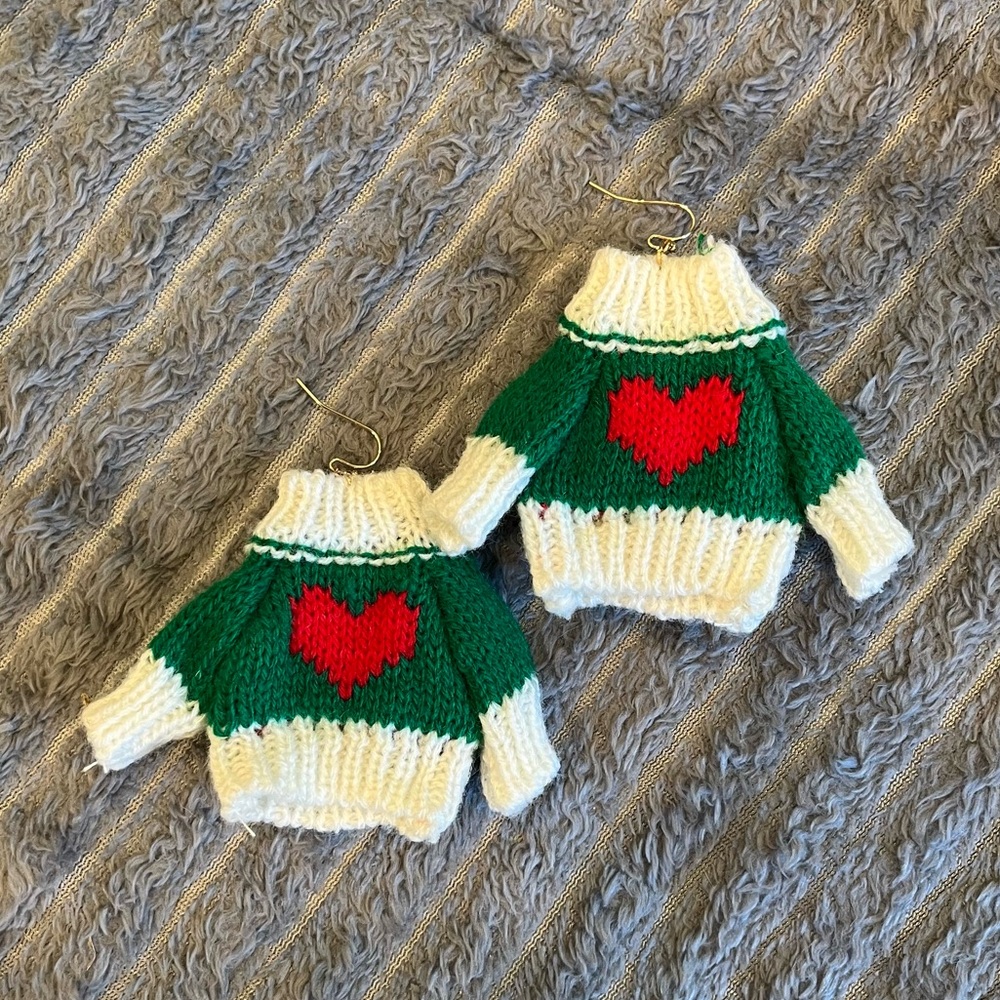 Christmas/ Holiday Sweater Earrings